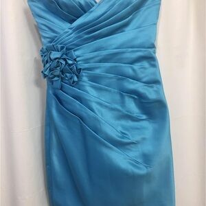 Allure Bridals Turquoise bridesmaids dresses dress prom size 8.